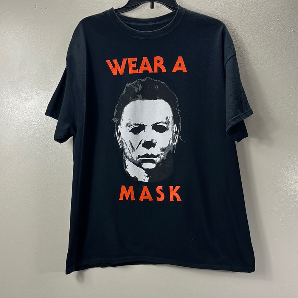Rock Rebel Halloween wear a mask black T-shirts size XL